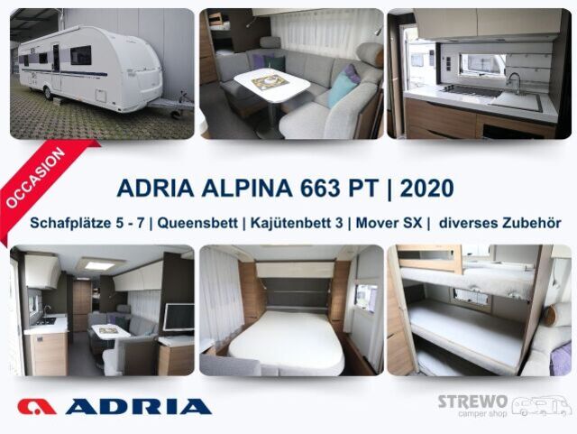 Meilleure offre du Marché du caravaning: Adria Alpina 663 PT, caravane de voyage, CHF 31'500.–, véhicules d'occasion